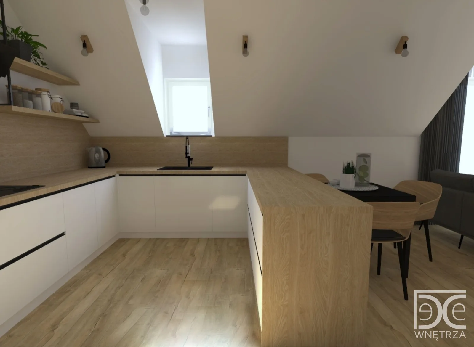 Minimalistyczne wnętrze w stylu loftowym