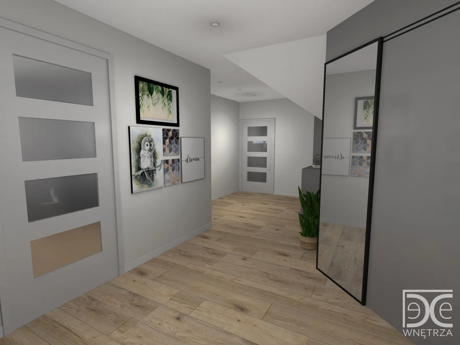 Mieszkanie na poddaszu w stylu skandynawsko-loftowym – Projekt