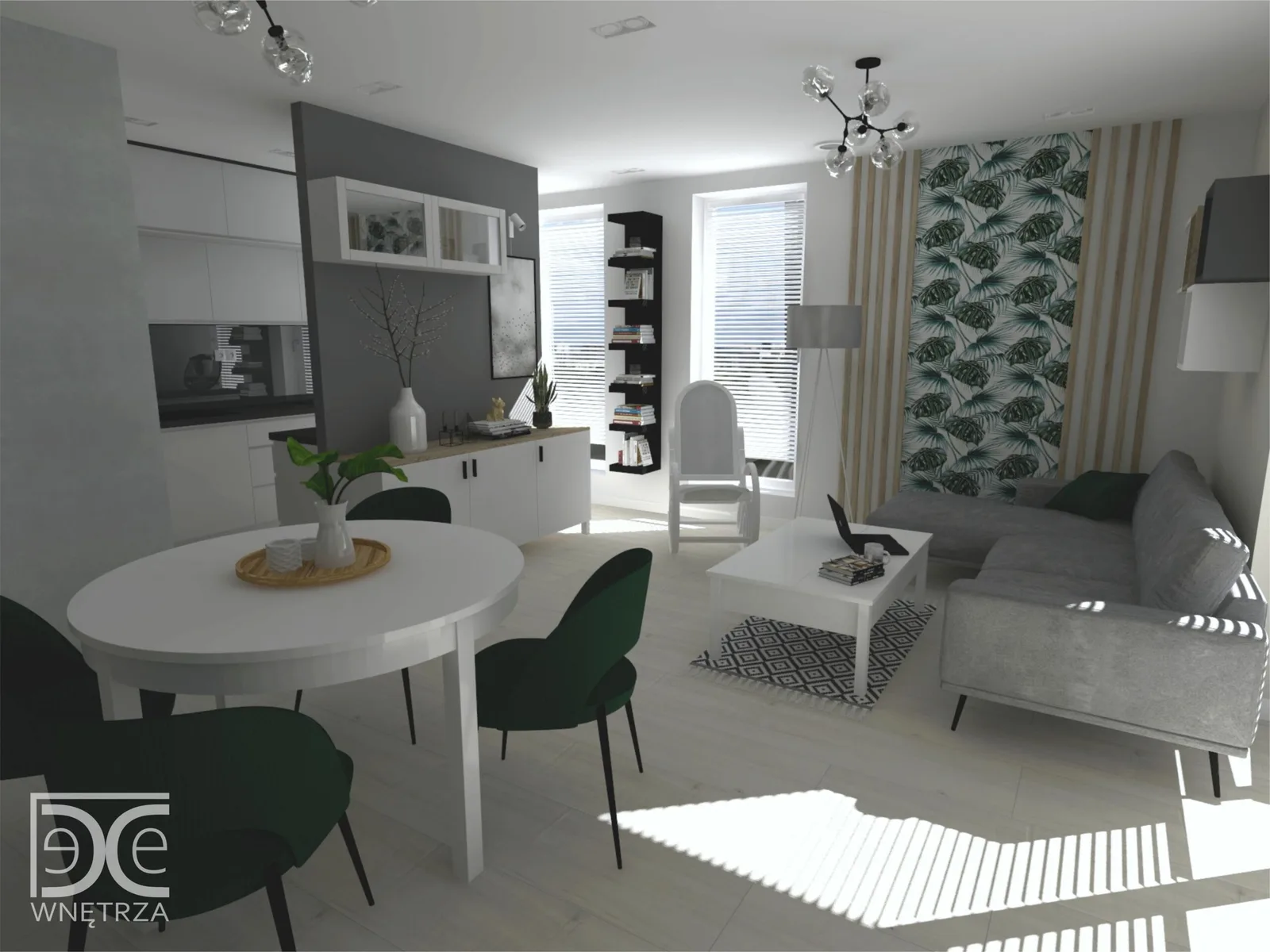 Projekt mieszkania w centrum Żor w stylu nowoczesnym