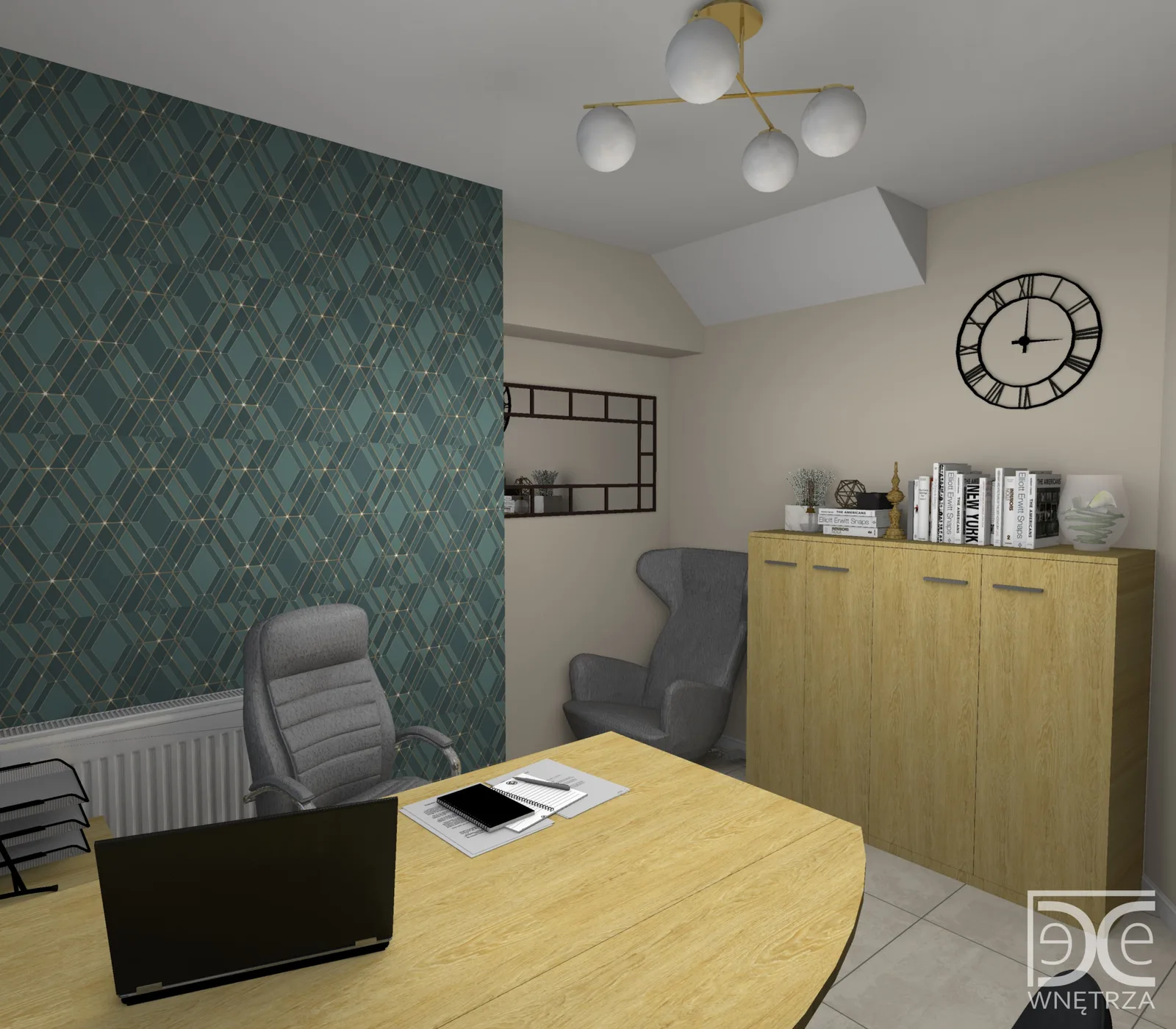Kancelaria adwokacka w stylu glamour – projekt