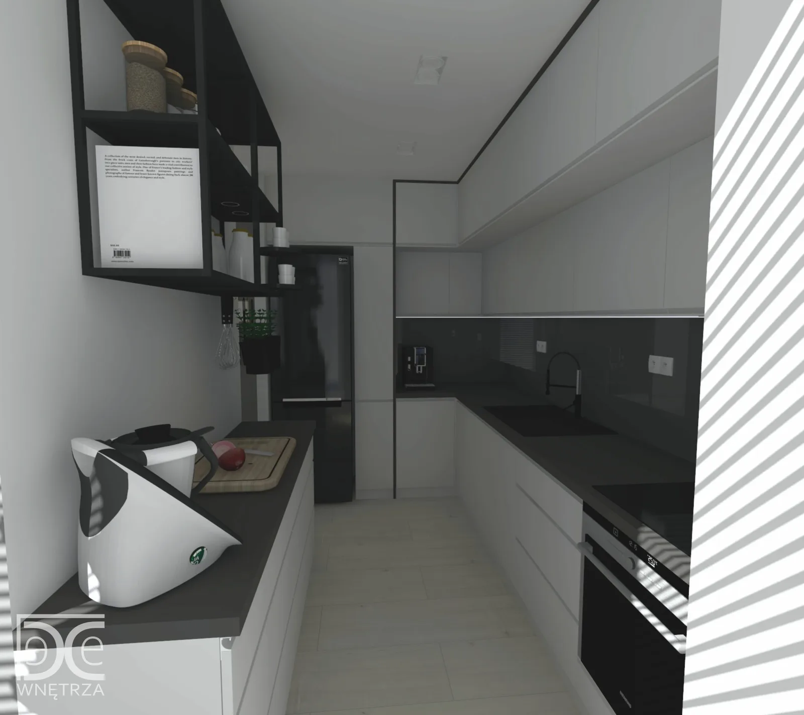 Projekt mieszkania w centrum Żor w stylu nowoczesnym