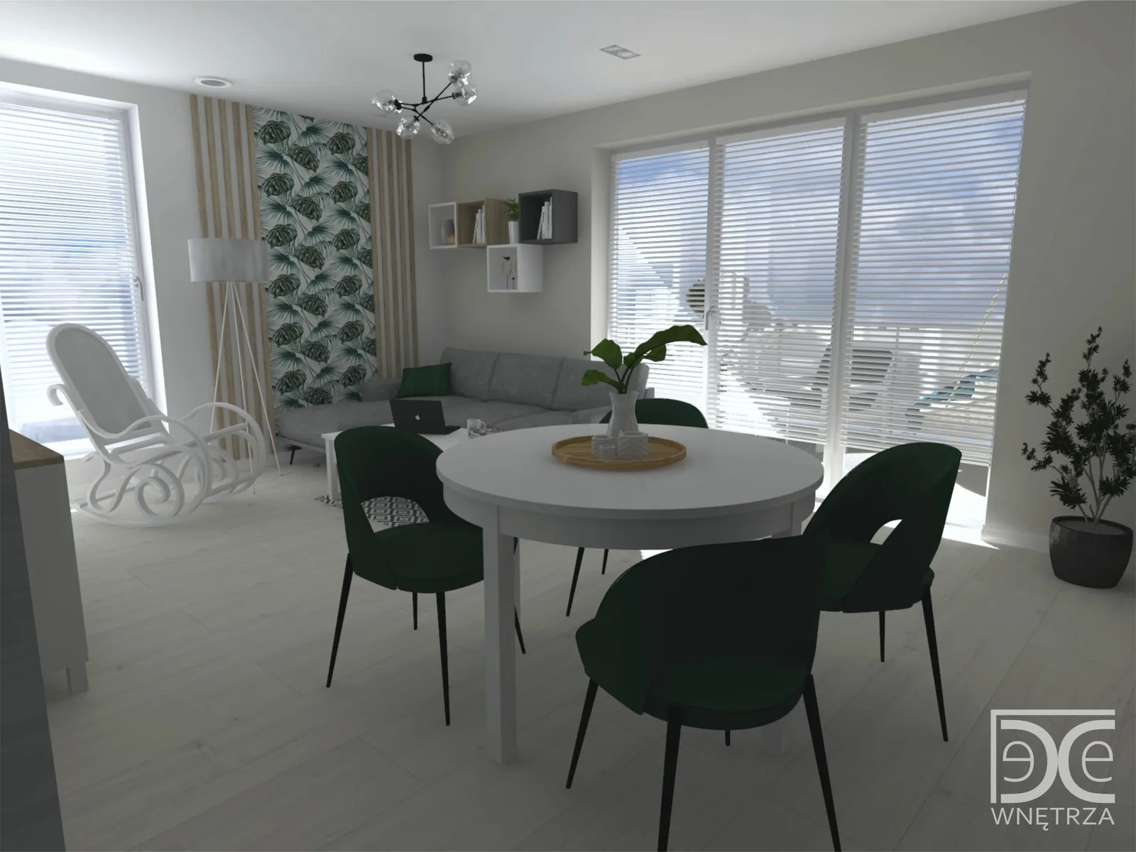 Projekt mieszkania w centrum Żor w stylu nowoczesnym