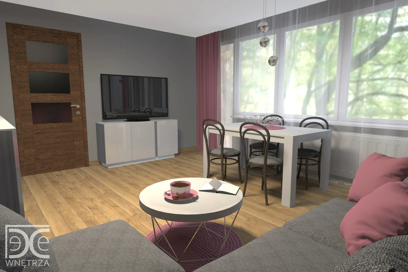 Salon w duchu glamour – projekt Tychy