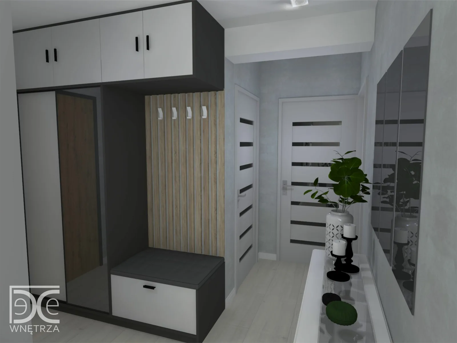 Projekt mieszkania w centrum Żor w stylu nowoczesnym