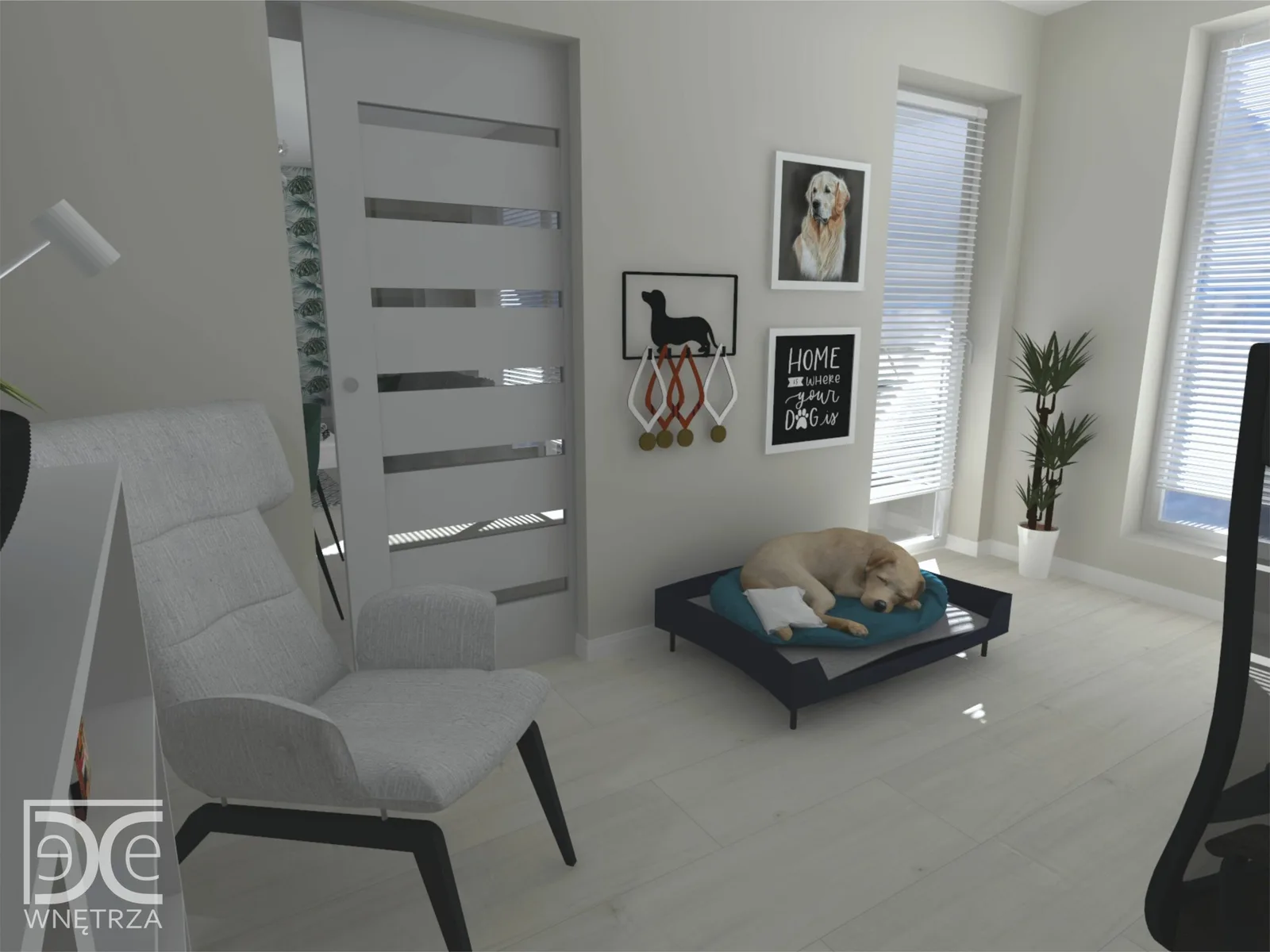 Projekt mieszkania w centrum Żor w stylu nowoczesnym