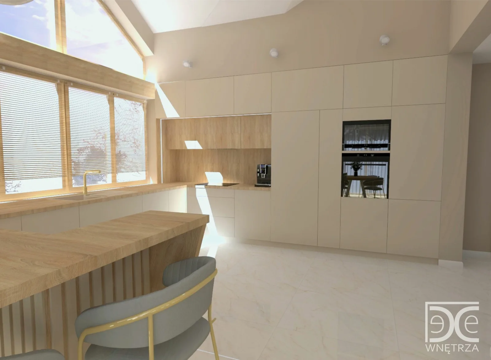 Projekt domu z antresolą w stylu soft glamour