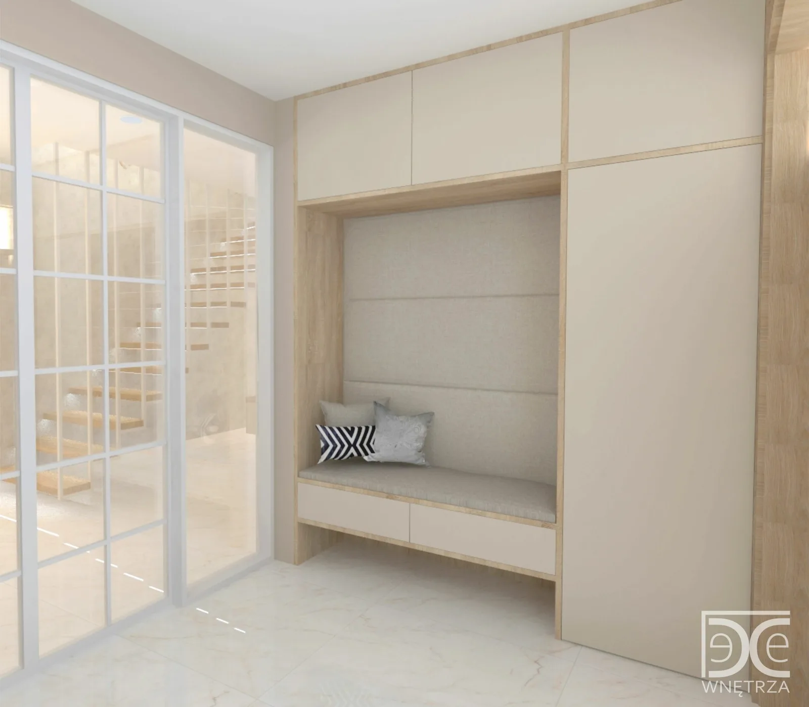 Projekt domu z antresolą w stylu soft glamour