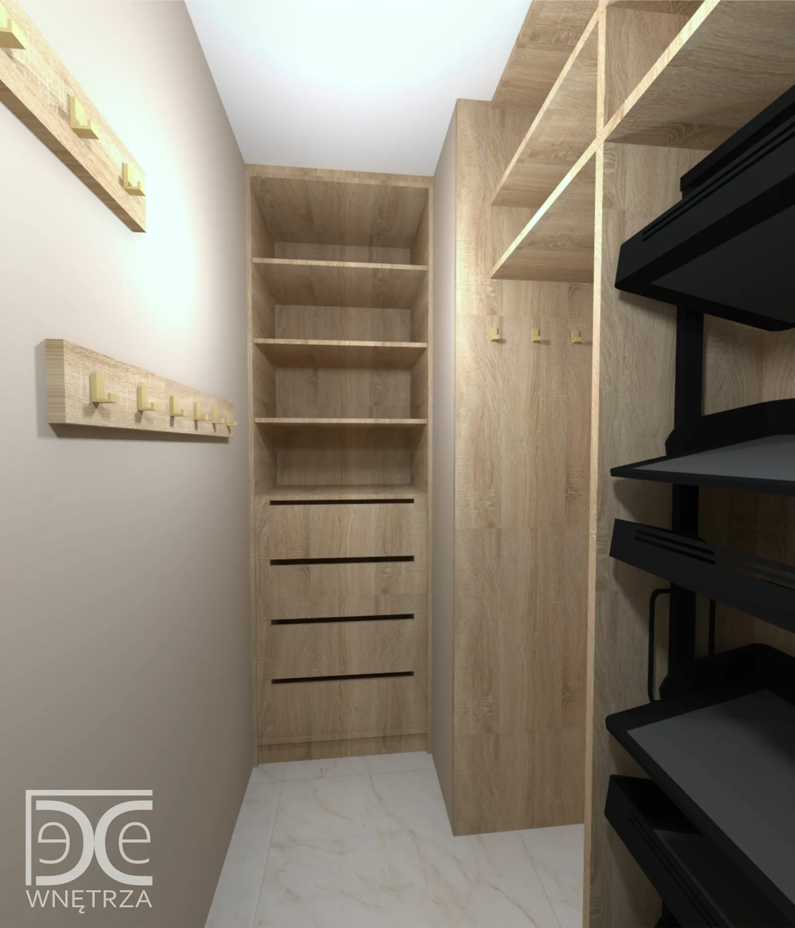 Projekt domu z antresolą w stylu soft glamour
