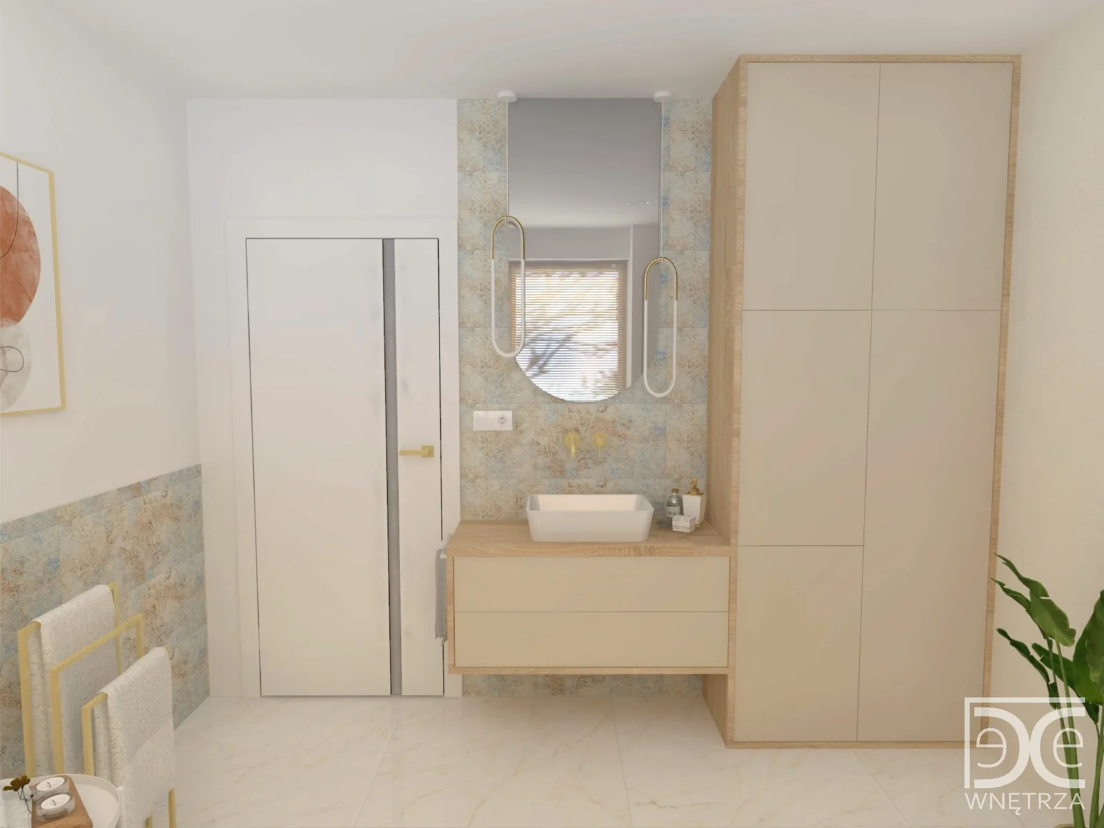 Projekt domu z antresolą w stylu soft glamour